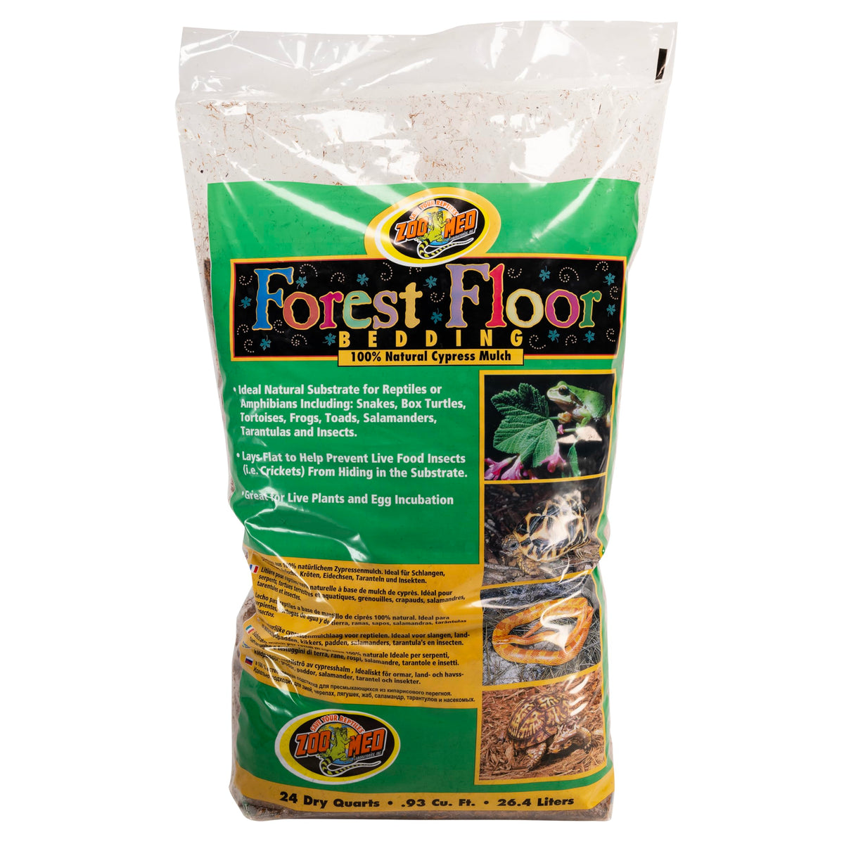 Zoo Med Forest Floor Bedding shows a natural forest look while retaining humidity
