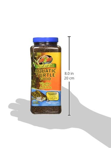 Zoo Med Natural Aquatic Turtle Food floating pellets aid surface feeding for adult turtles