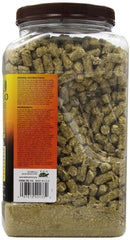 Zoo Med Natural Grassland Tortoise Food serving bowl, easy-to-portion mix for daily meals.
