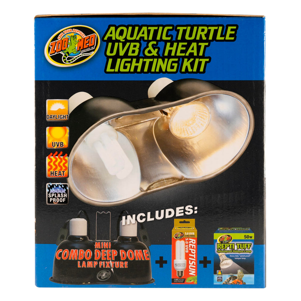 Zoo Med polished aluminum dome visually enhances light output and heat distribution.