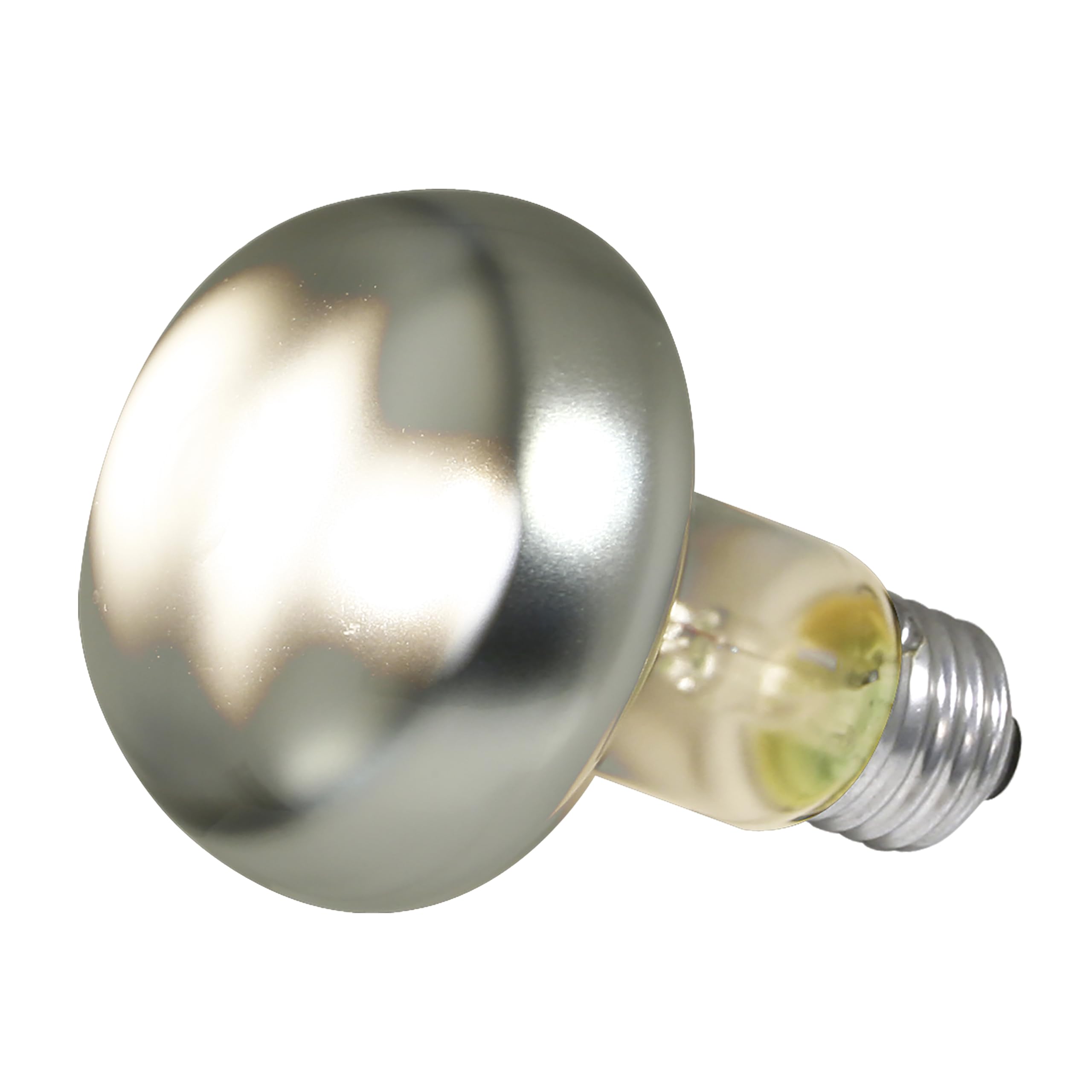 Zoo Med Repti Basking Spotlight Lamp side view with reflector concentrating heat and light
