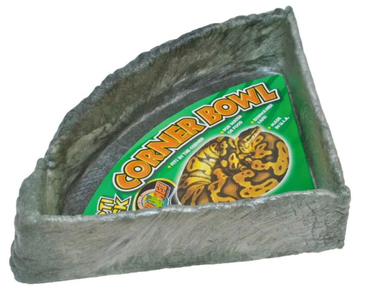 Zoo Med Reptile Rock Corner Water Dish X-Large, corner fit for terrariums