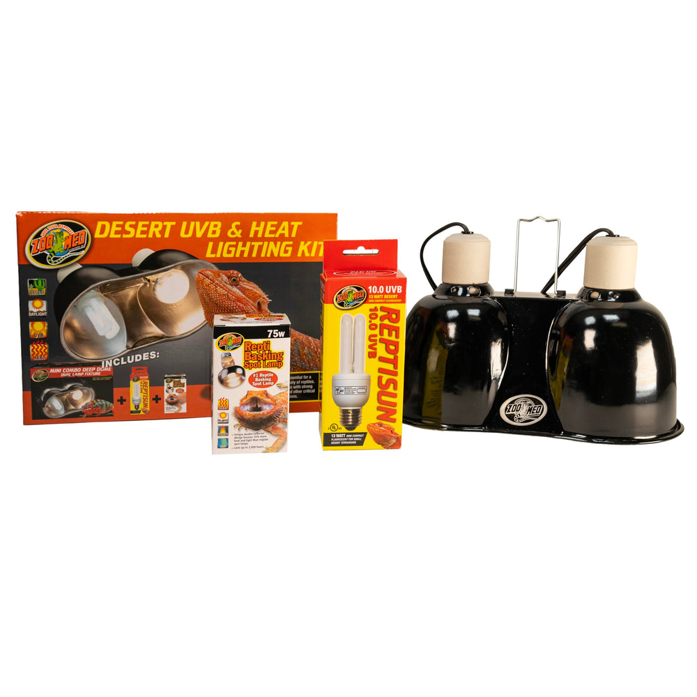 Zoo Med ReptiSun 10.0 UVB Mini 13W provides UVB, UVA and visible light