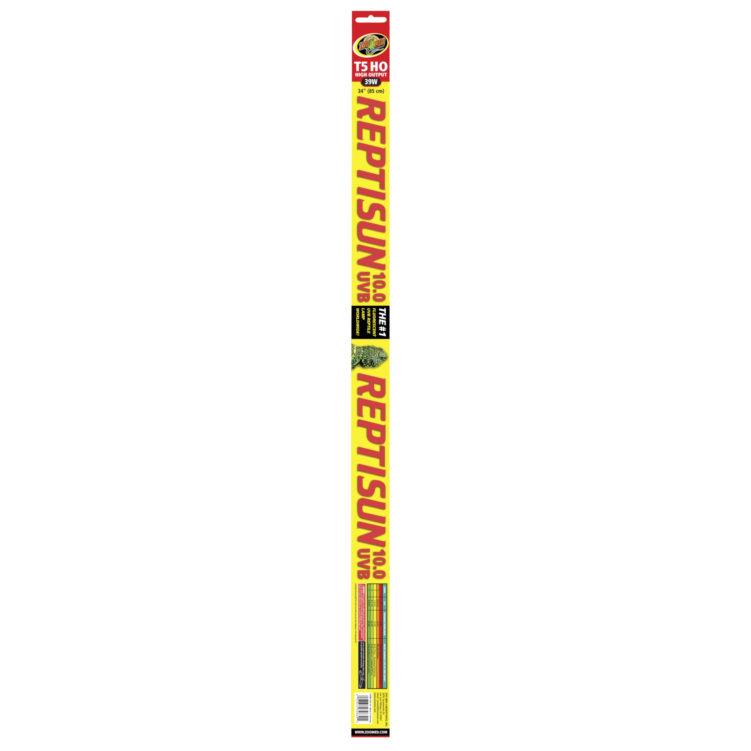 Zoo Med Reptisun 34-Inch UVB lamps provide bright light for larger enclosures.