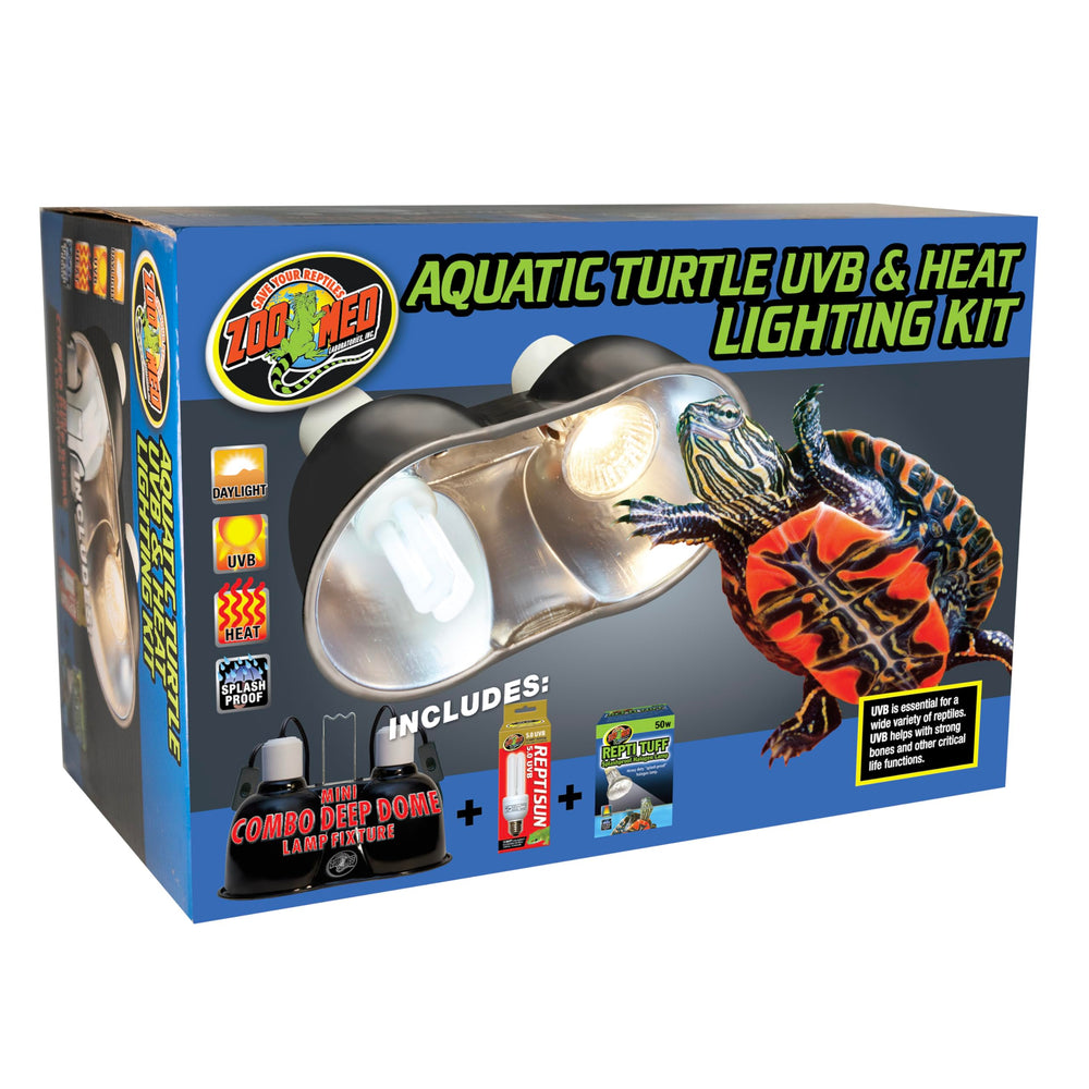 Zoo Med Turtle Tuff 50W halogen bulb provides durable heat for aquatic basking.