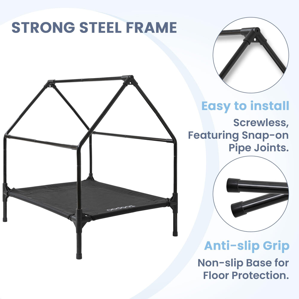 Zooba grey finish offers sturdy, secure shelter in any setting