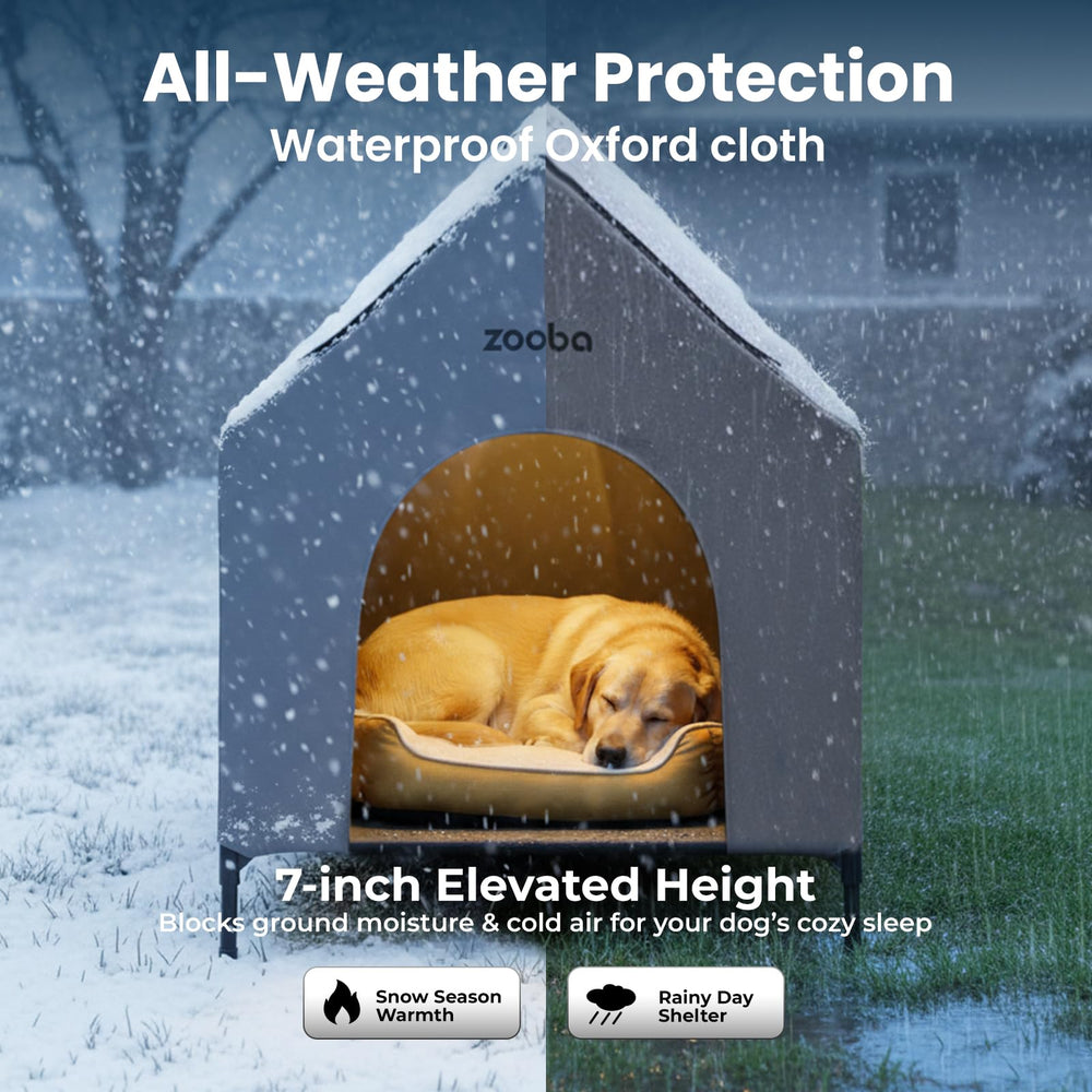 Zooba weatherproof 600D PVC shell close-up highlights durable exterior