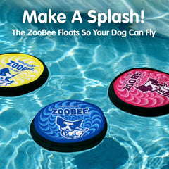 The ZooBee disc has a ribbed grip for easy throws.
