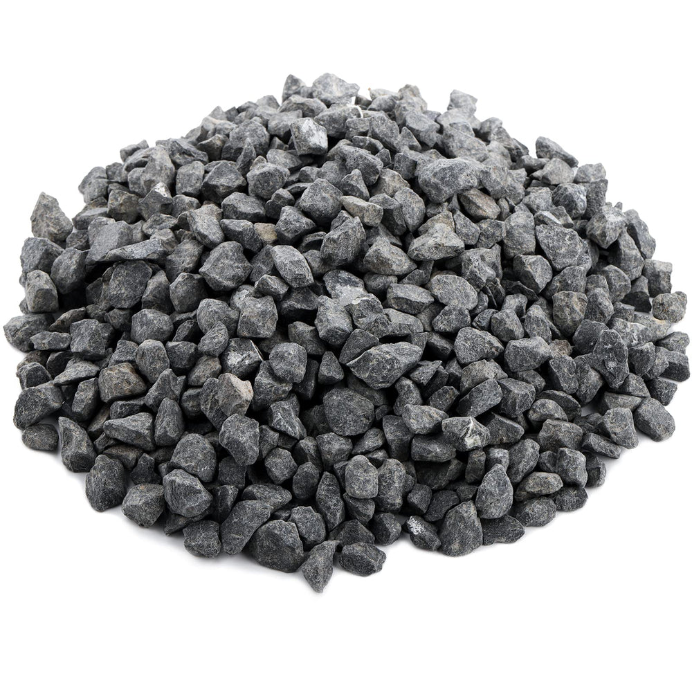 ZOOFOX 10lb natural rocks closeup; gray pebbles for terrarium textures.