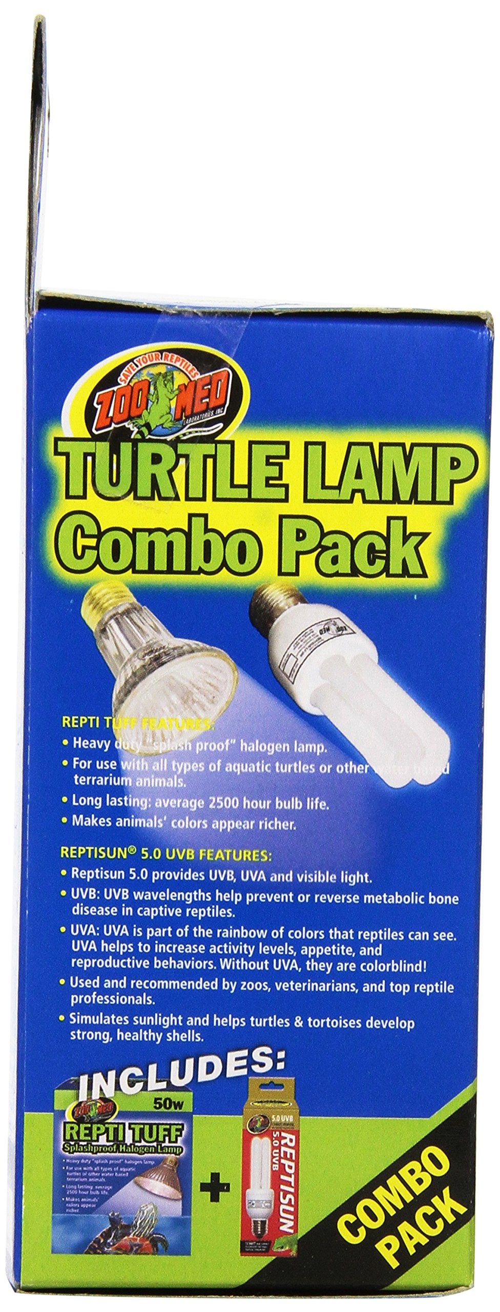 Aquatic turtle basking setup highlighted by Zoo Med lighting