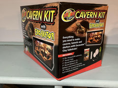 Zoo Med Cavern Kit shelter components with balloon attachments for shaping