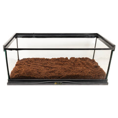 Zoo Med Eco Earth substrate laid in terrarium for reptiles