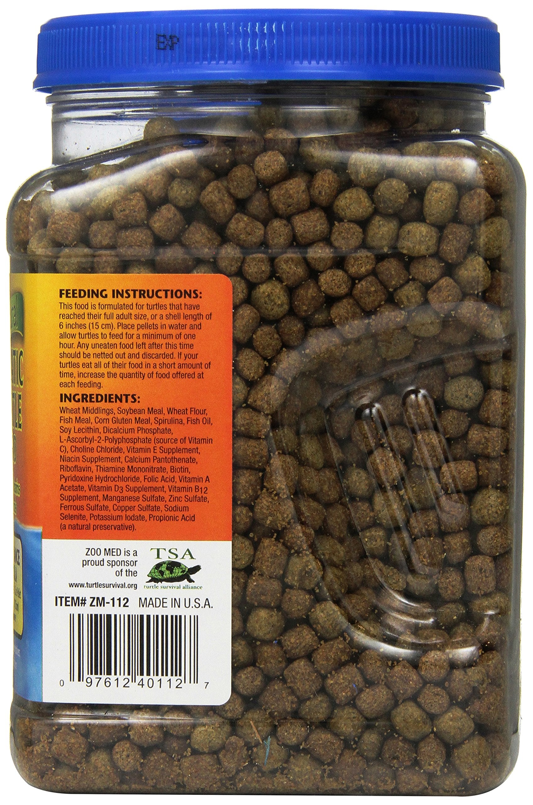 Zoo Med Natural Aquatic Turtle Food maintenance pellets for adults