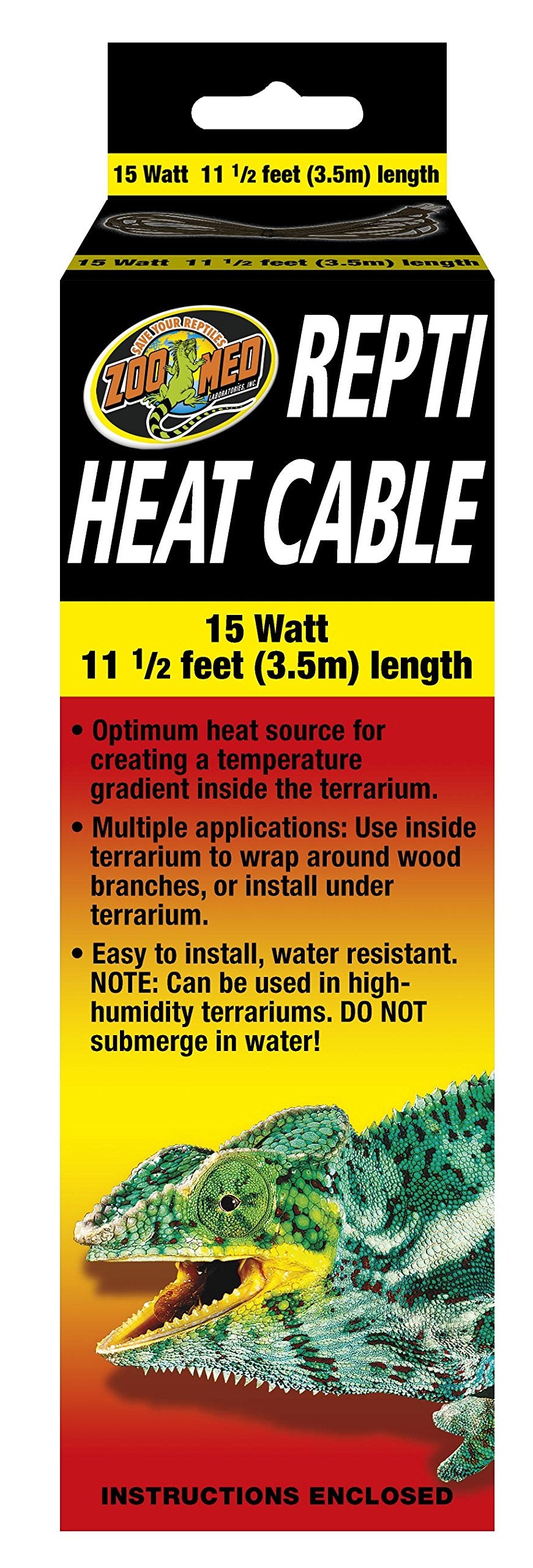  Zoo Med Repti Heat Cable wraps around branches to deliver targeted warmth.