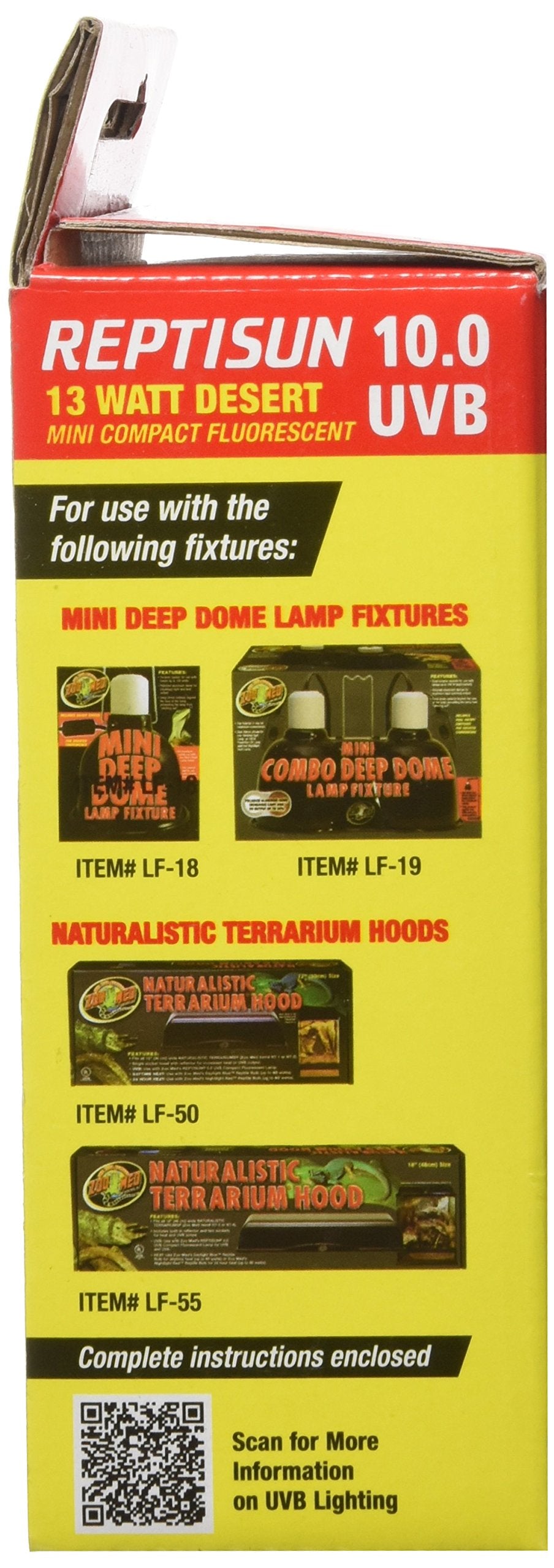 Zoo Med ReptiSun 10-UVB Mini compact fluorescent bulb, cool-burning