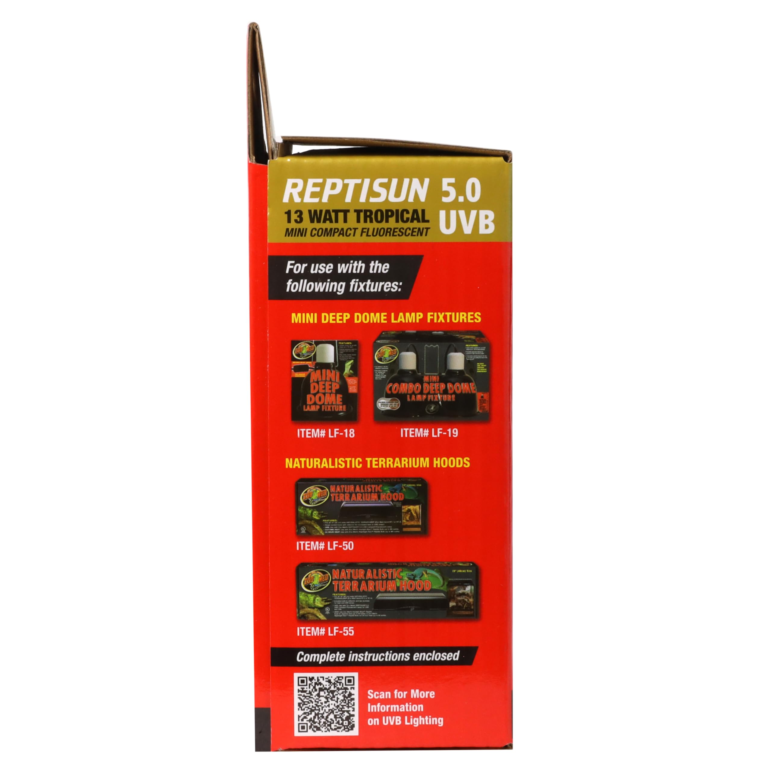 Zoo Med ReptiSun 5.0 Mini 13W ideal for tropical terrariums and amphibian setups
