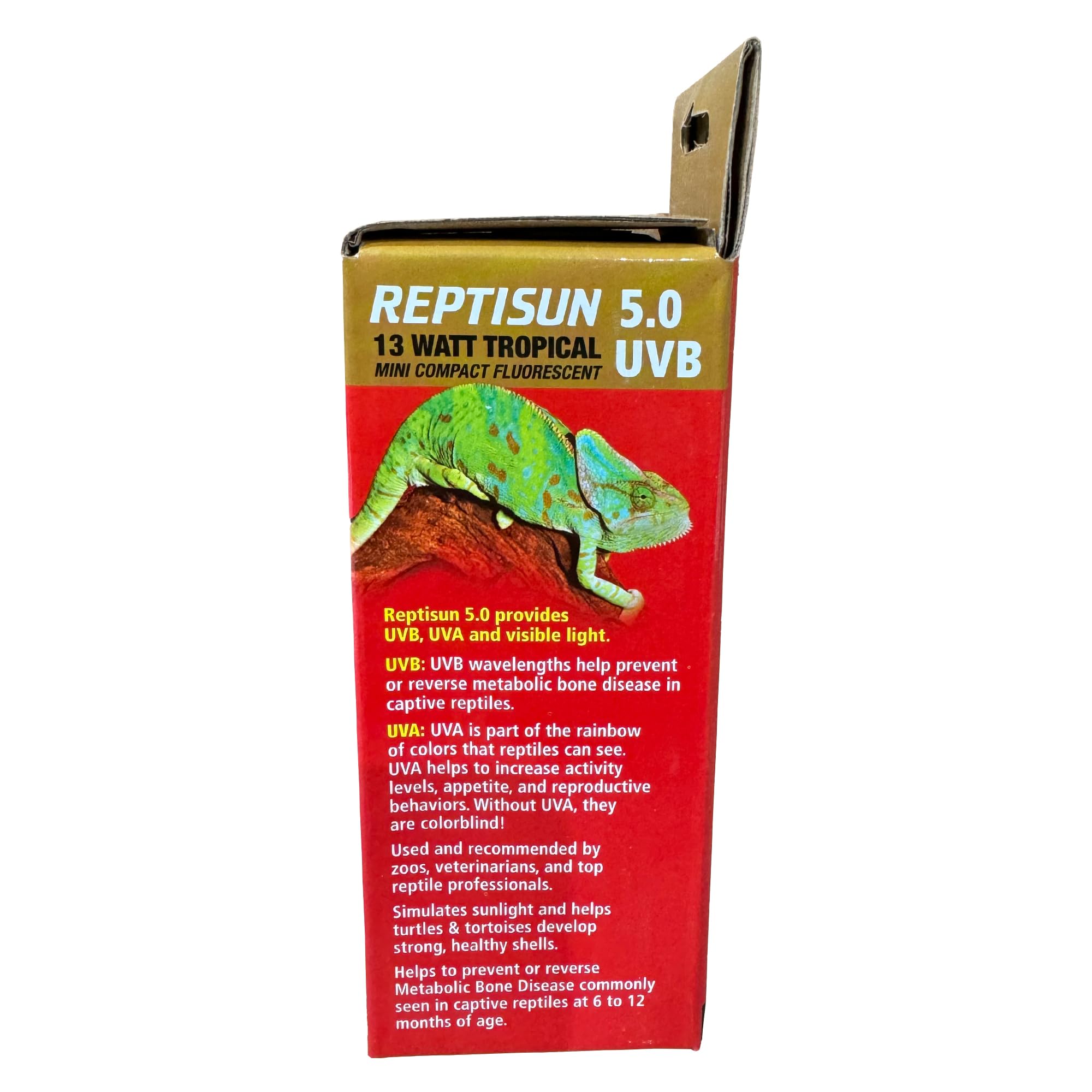 Zoo Med ReptiSun 5.0 UVB Mini vertical or horizontal setup for terrarium versatility
