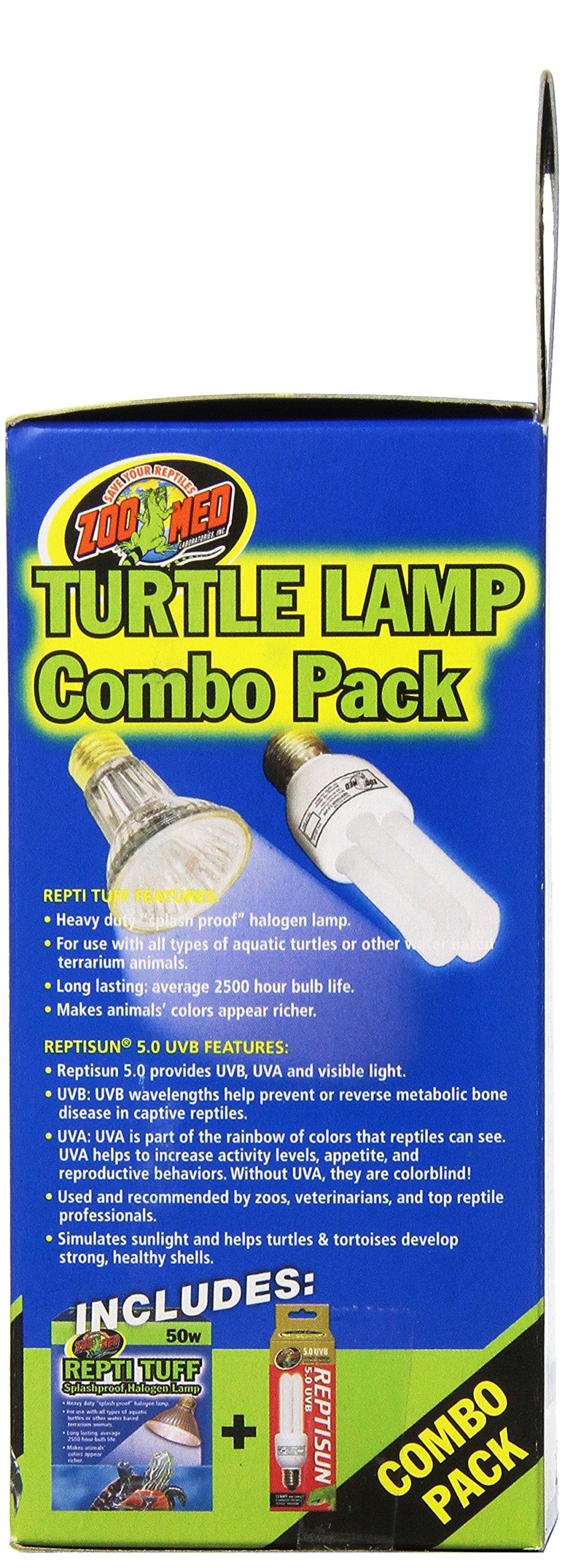 Zoo Med ReptiSun 50 Mini CFL UVB UVA outputs support tropical reptile basking