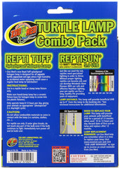 Zoo Med Turtle Lamp Combo Pack contents image showing two lamps