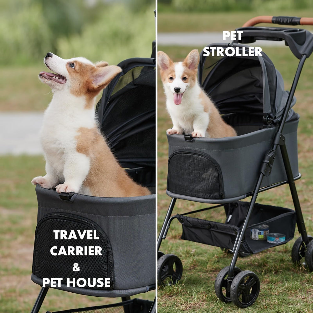 Zoosky 180-degree sun shade canopy offers adjustable coverage.