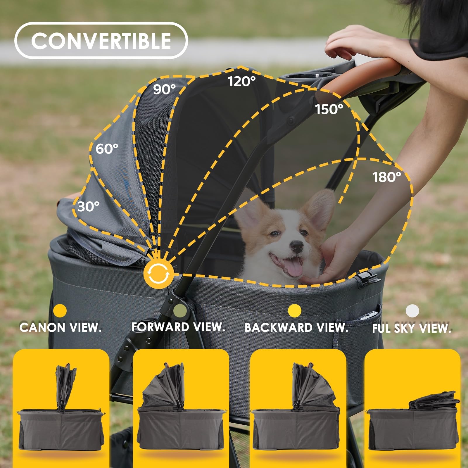 Zoosky stroller with car-seat attachment for seamless car trips.
