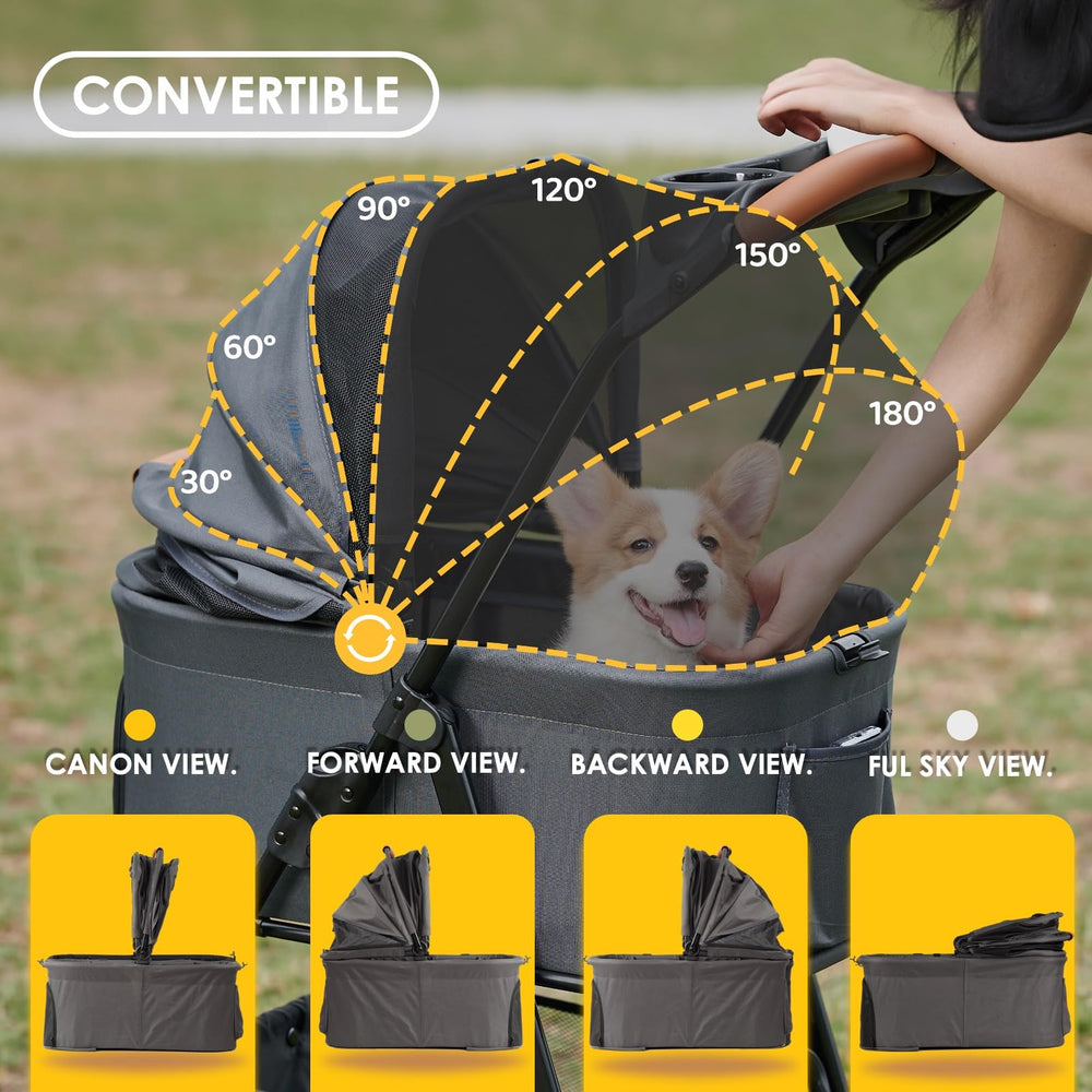 Zoosky stroller with car-seat attachment for seamless car trips.