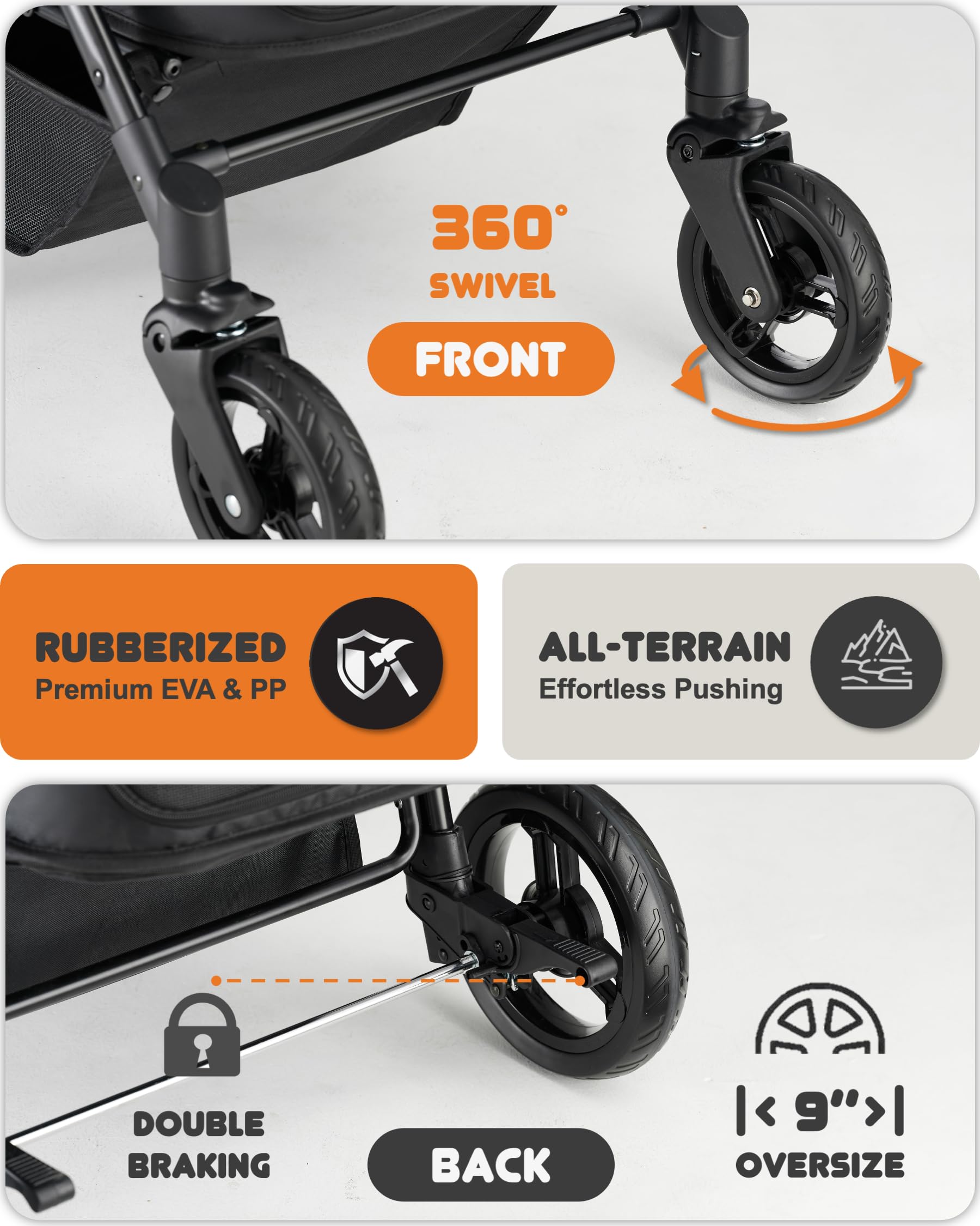 Zoosky dog stroller storage organizer for toys and accessories.