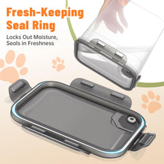 ZooZoo airtight lid with silicone seal preserves freshness.