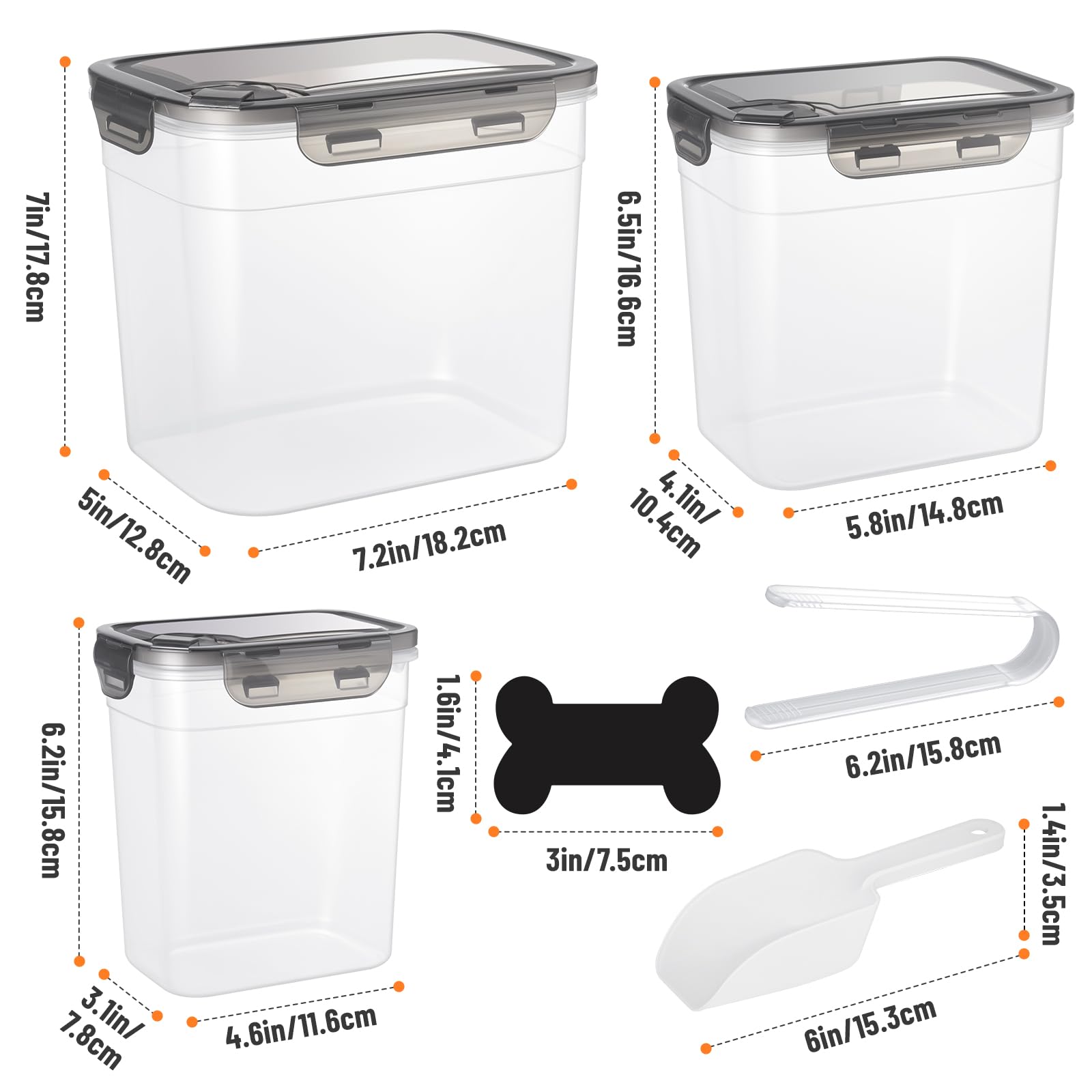 ZooZoo BPA-free plastic keeps food safe and clearly visible.