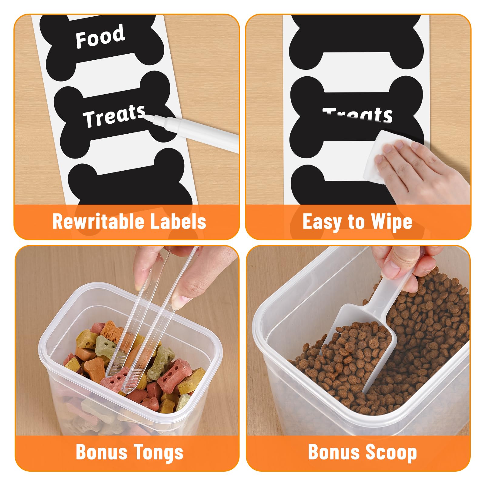 ZooZoo wide-mouth opening for easy pouring and scooping.