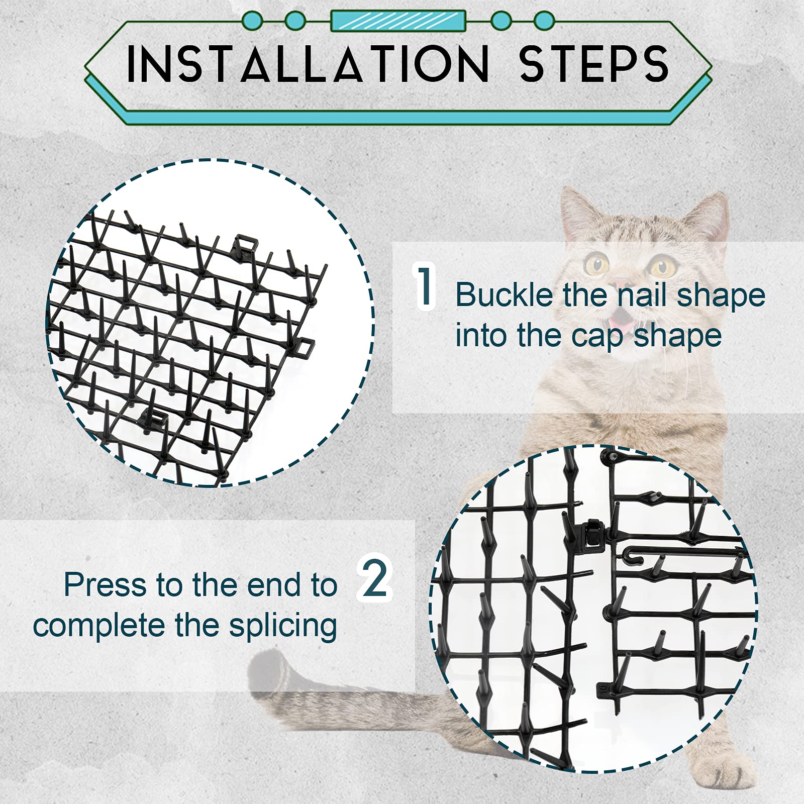 Zopeal cat repellent mat ready to cut to fit spaces.