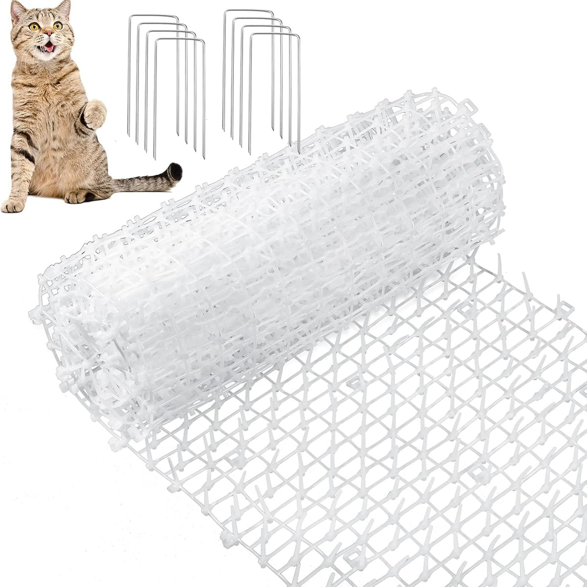 Zopeal cat repellent mat covers 158 x 12 inches to protect furniture from pet access.