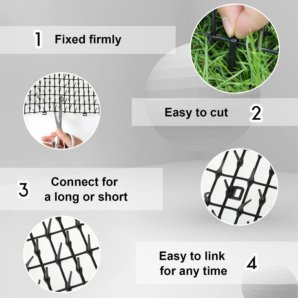 Zopeal cat repellent mat closeup shows gentle spikes deterring paws.