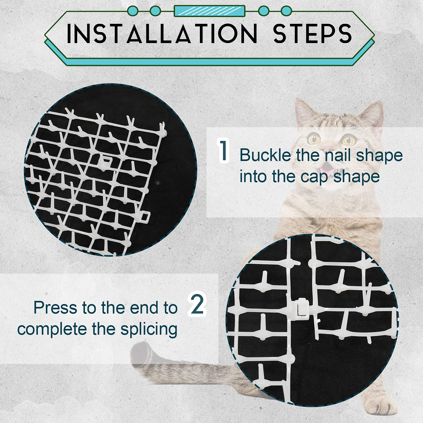 Zopeal cat deterrent mat placed on sofa to help protect upholstery.