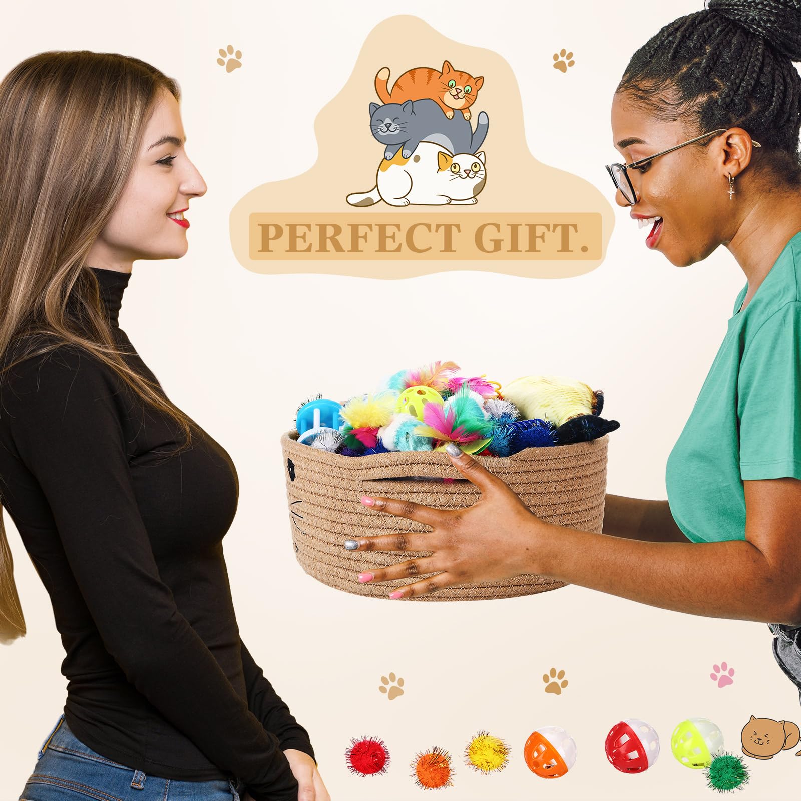 Zopeal cat spring toys promote active, bouncy fun.