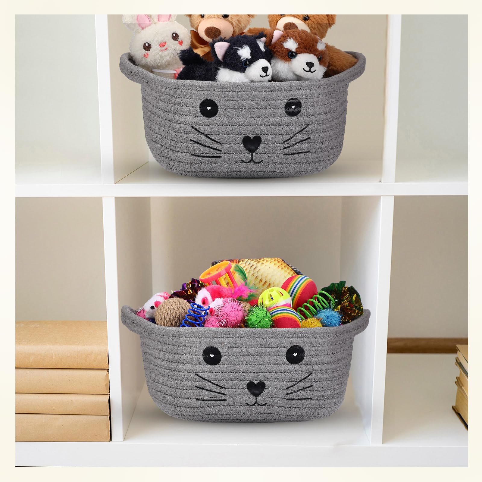 Zopeal plush mice toys for stalking and pouncing practice
