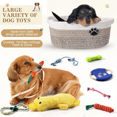 Zopeal rope toy set in varied sizes promotes chews and gentle tugging.