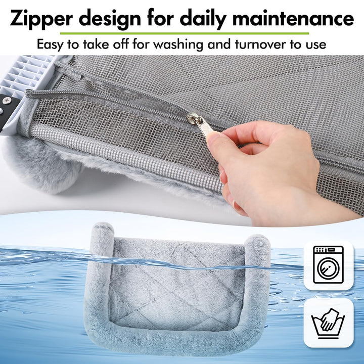 Zoratoo cat perch features easy clamp adjustment for tool-free setup on most windows.