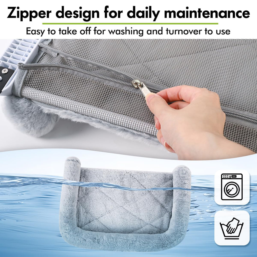 Zoratoo cat perch features easy clamp adjustment for tool-free setup on most windows.