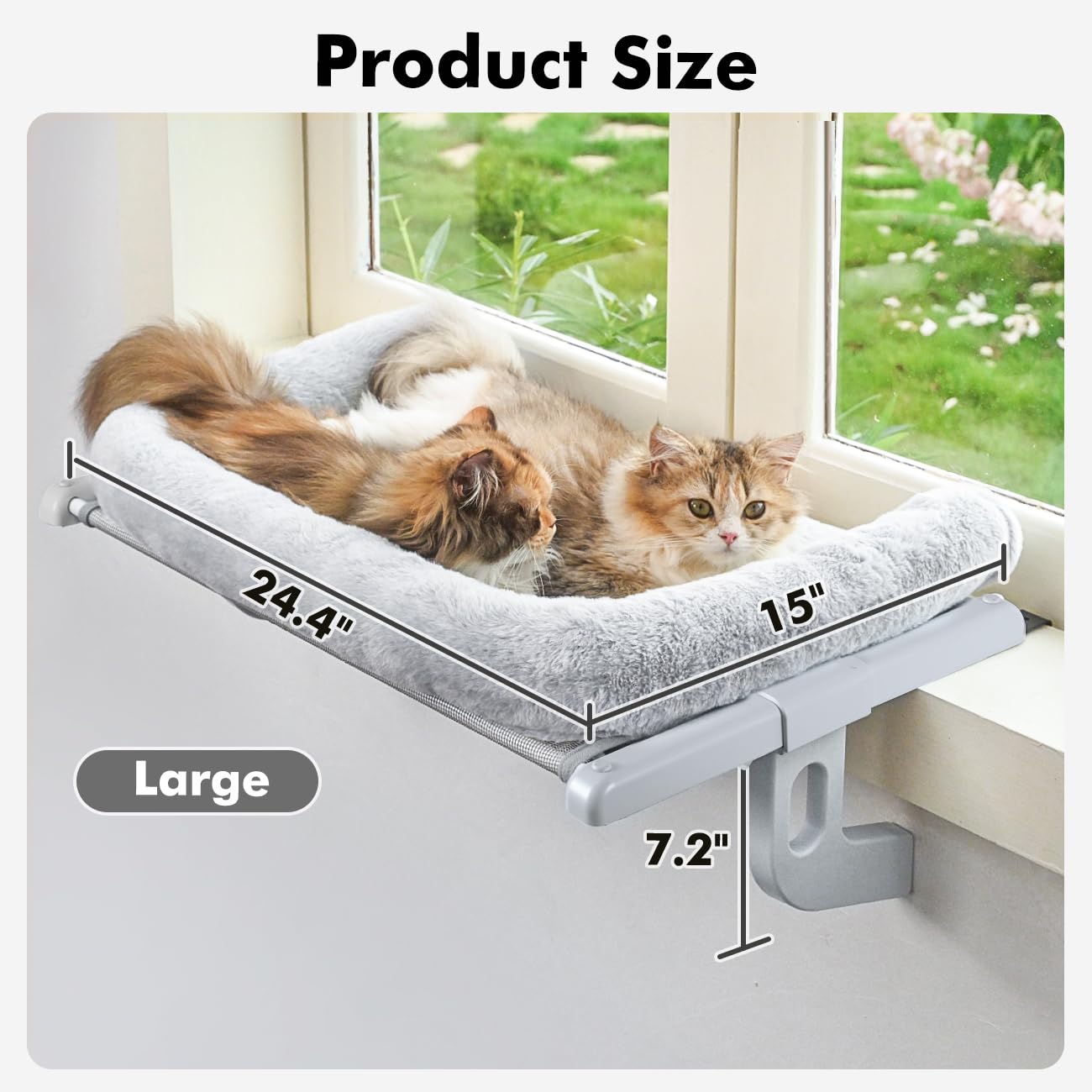Zoratoo bedside perch gives cats a private space to nap and observe.