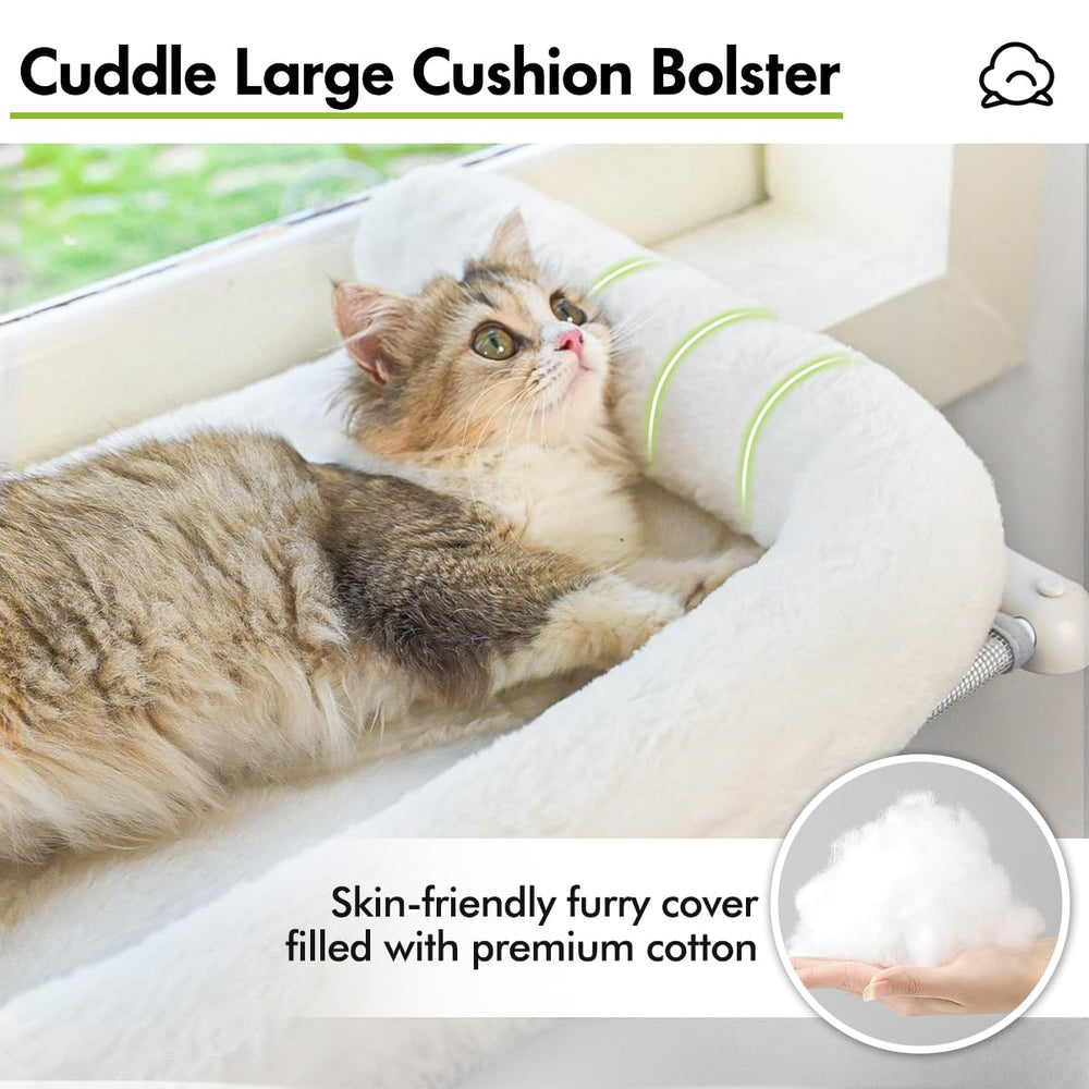 Zoratoo cat-bed design uses no suction cups to reduce drop risk.