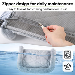 Zoratoo cat window seat shows easy adjustment for secure setup.