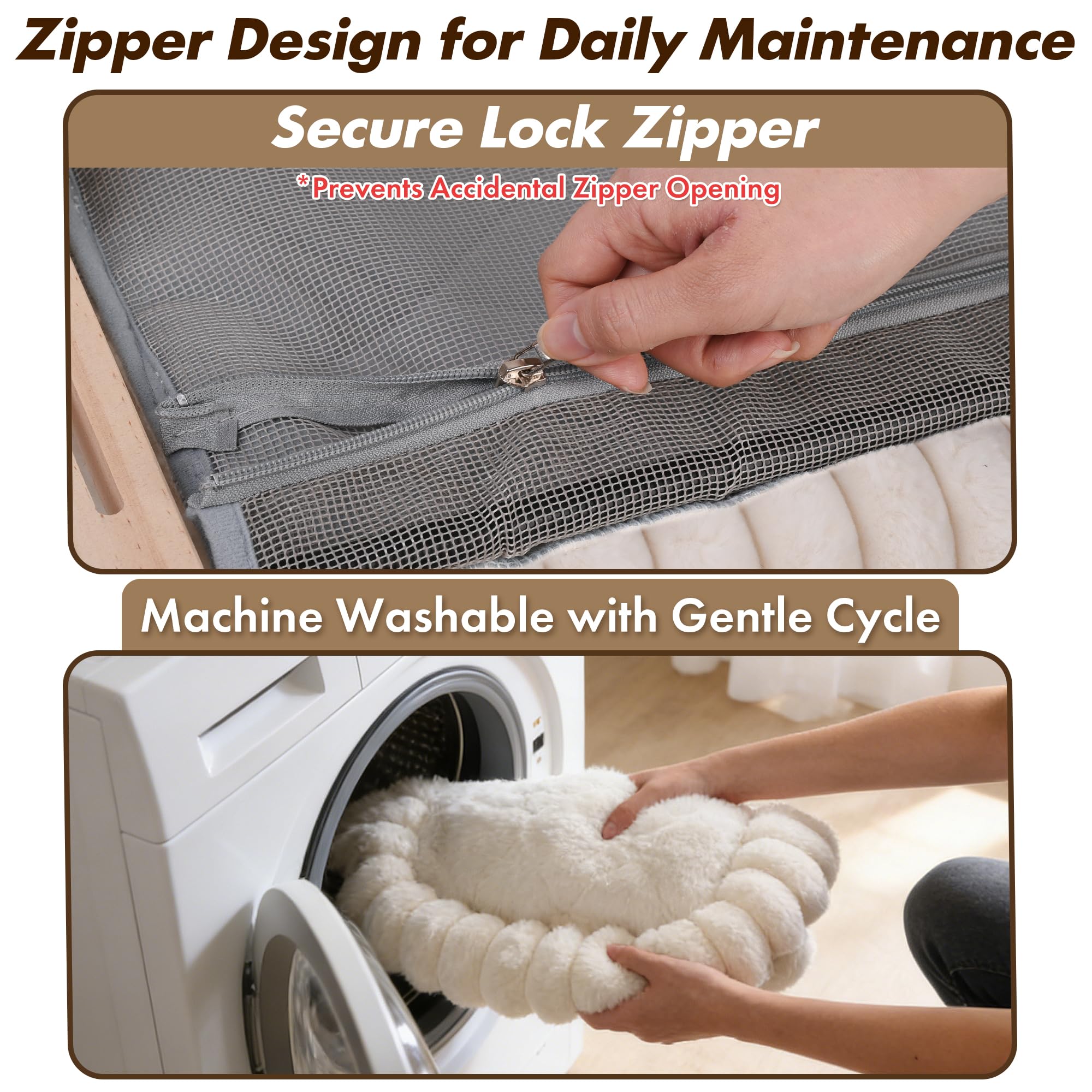 Zoratoo Cloud-Cuddle removable zipper cover simplifies cleaning.