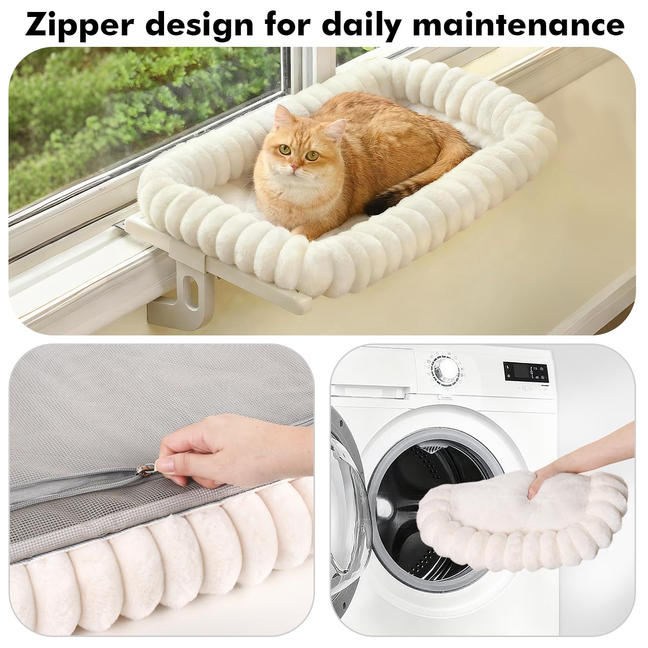 Zoratoo Cloud-Cuddle removable zipper cover for quick cleaning.