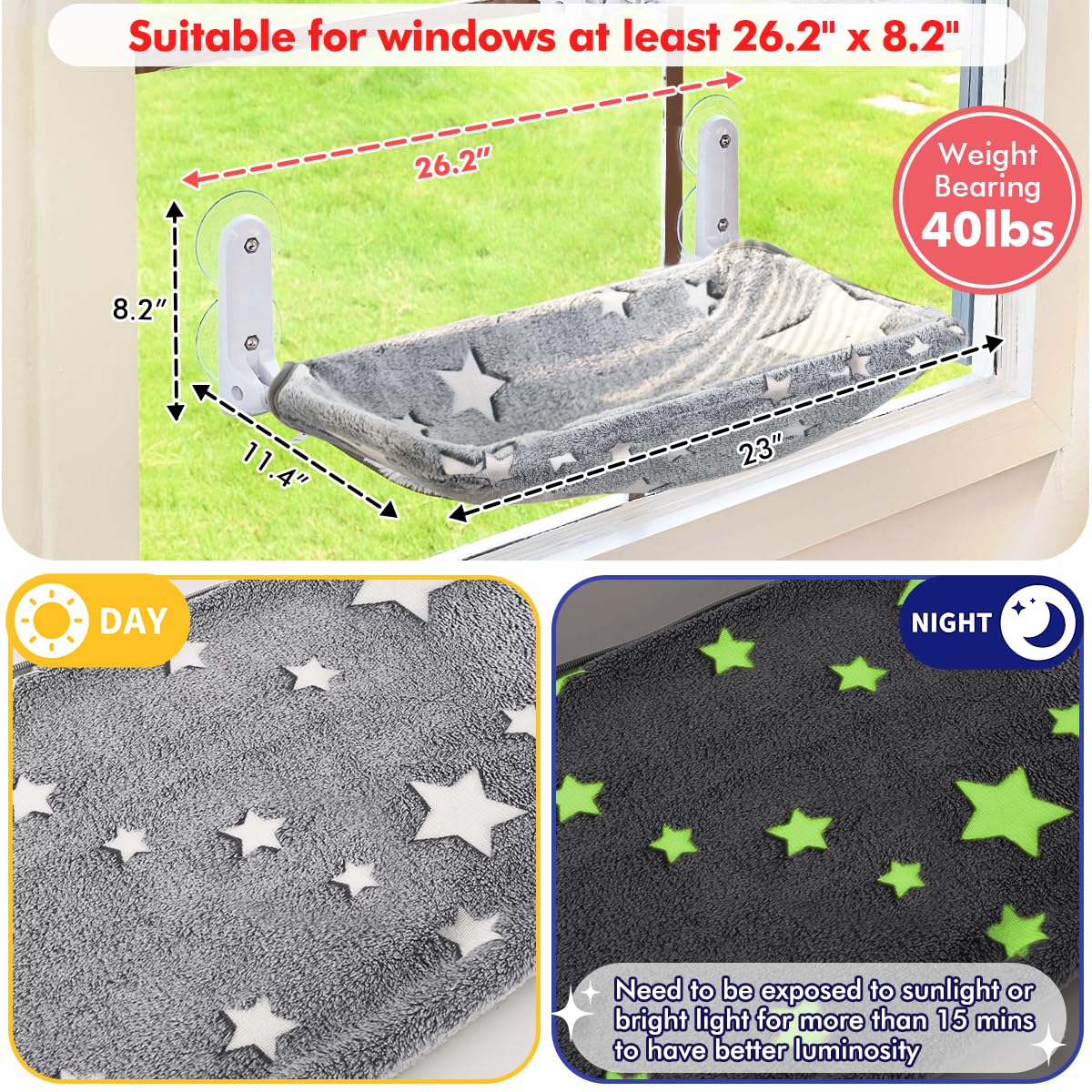 Zoratoo sunbathing window perch lets cats enjoy sunlight and views.
