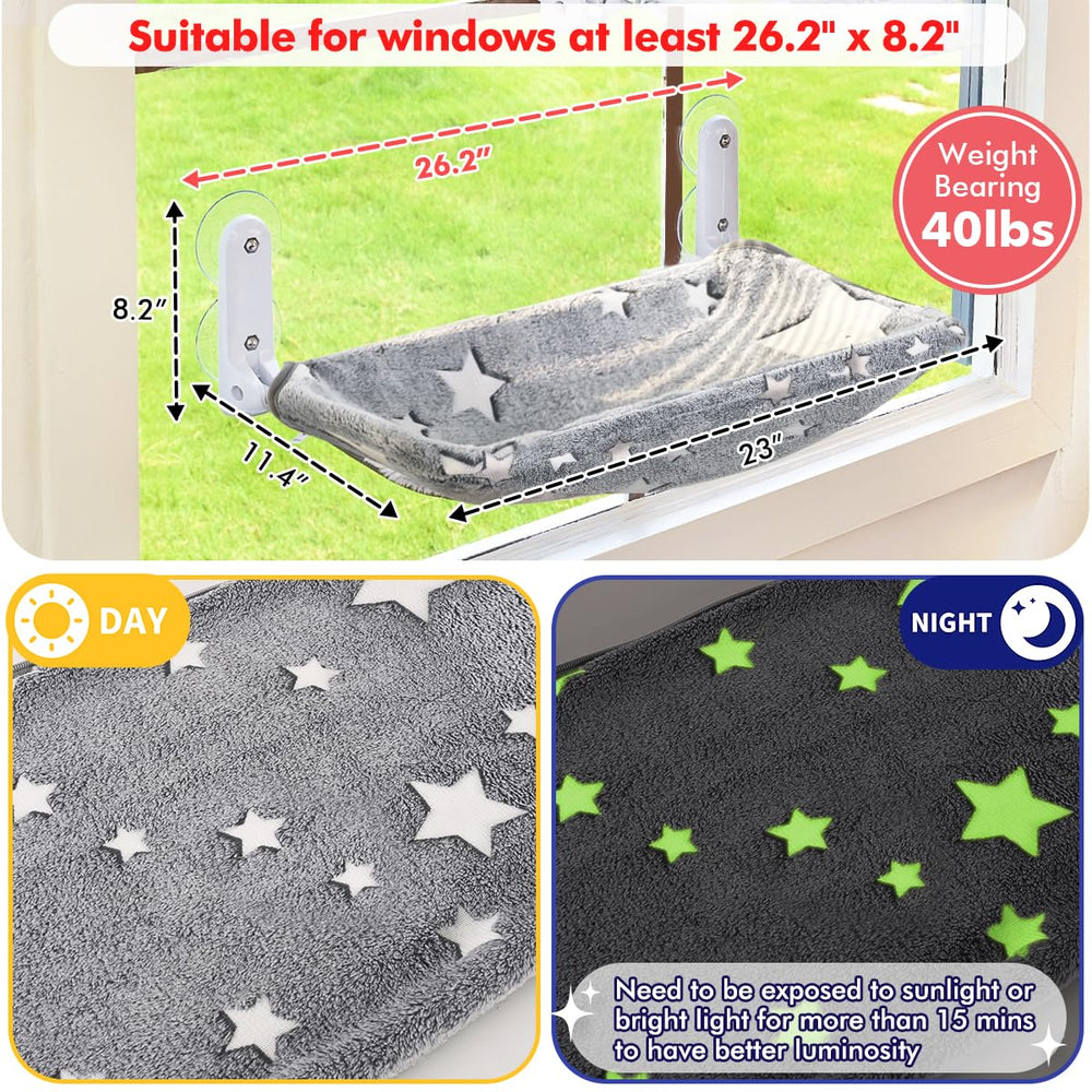 Zoratoo sunbathing window perch lets cats enjoy sunlight and views.