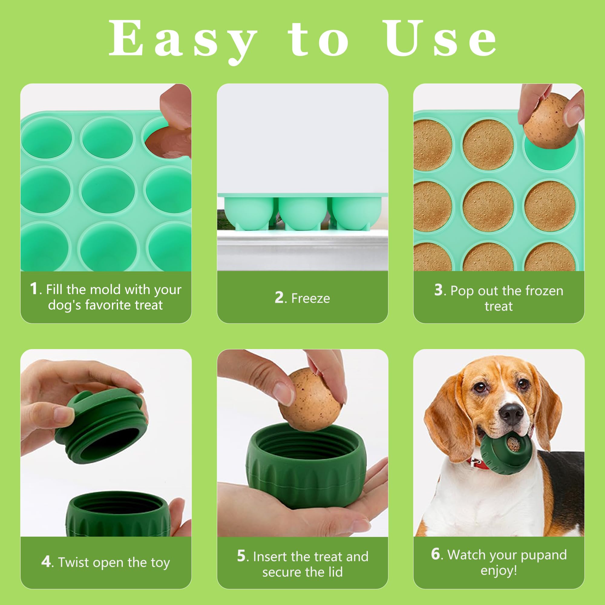 Zorazio non-stick surface silicone mold simplifies cleanup after use.