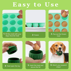 Zorazio non-stick surface silicone mold simplifies cleanup after use.