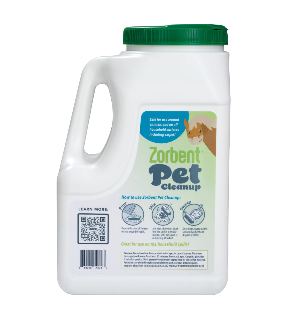 Zorbent Pet fragrance-free formula shown for safe, scent-free cleaning