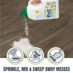 Zorbent Pet Cleanup odor elimination neutralizes odors at the source for a fresher space